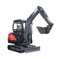 Miniexcavadora completamente hidráulica 3T para excavar