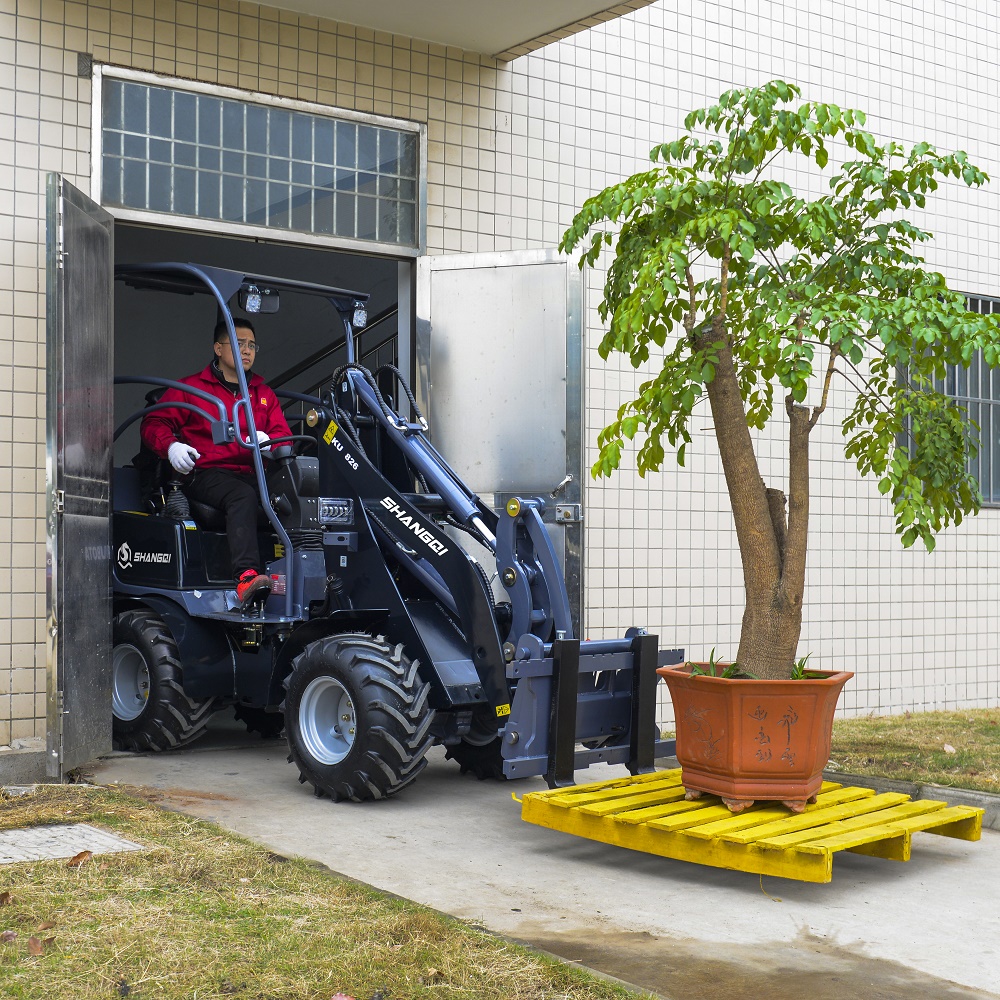 Mini cargadora de ruedas 800 para uso en jardines agrícolas